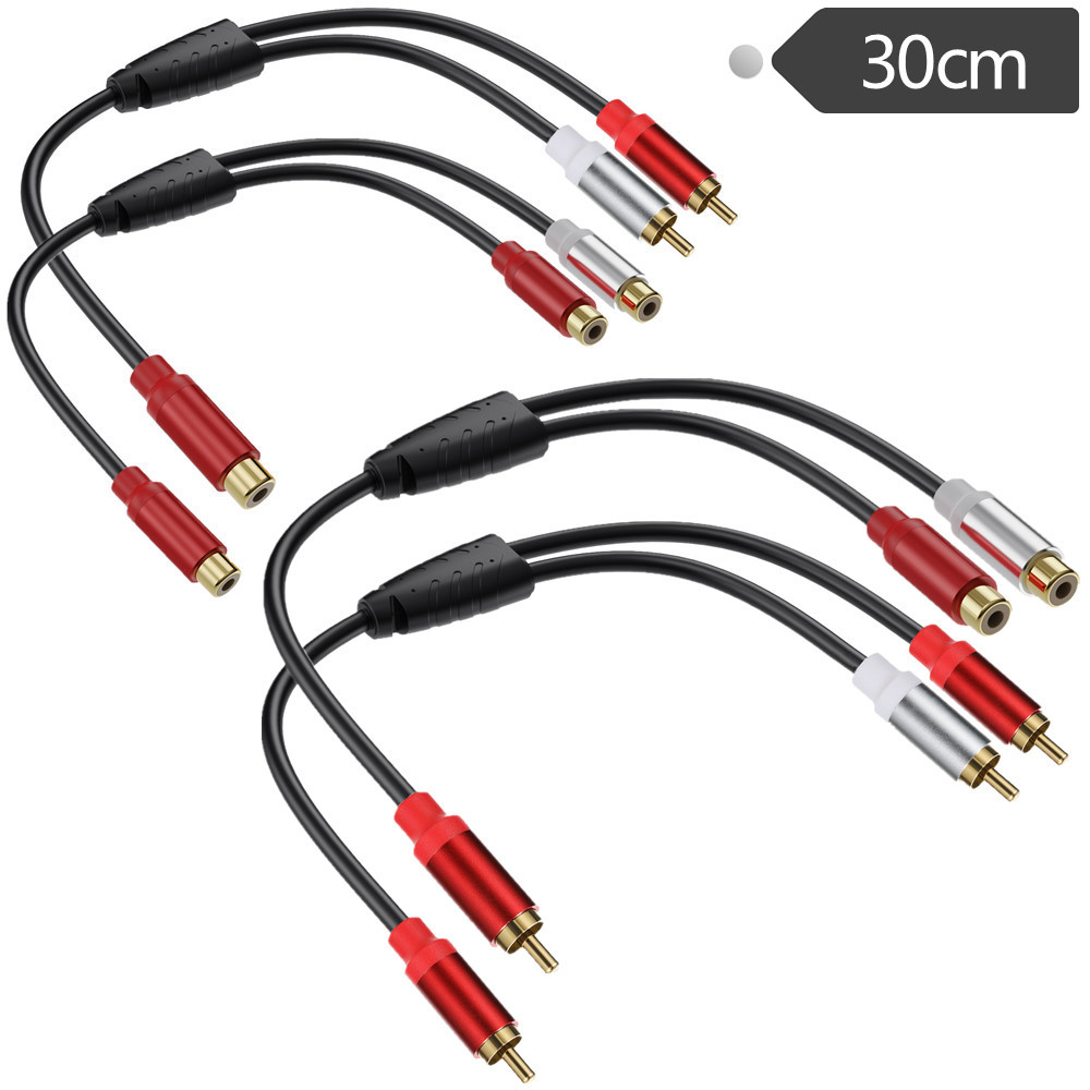 0.3m RCA Audio Cable RCA 1 Fem - огляд і ціна Audio Splitter Y
