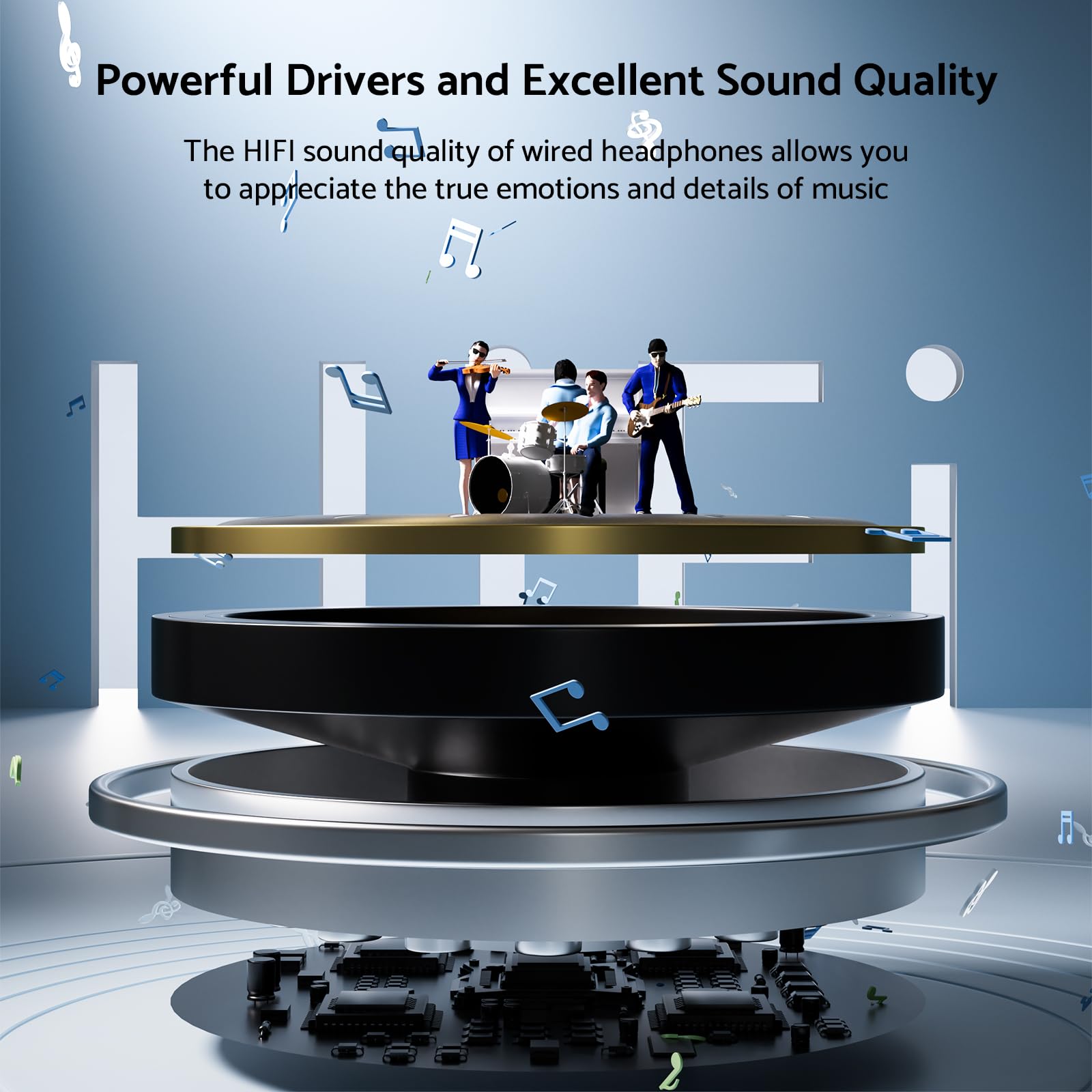 9D Bass Stereo Type C and 3.5m - огляд і ціна Audiophile Headphone Wired