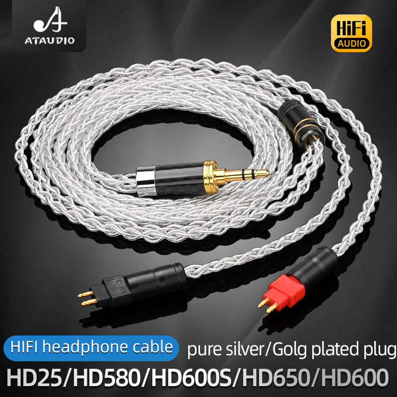 ATAUDIO HiFi Pure Silver 2.5mm - огляд і ціна Sennheiser Headphone Hd 25