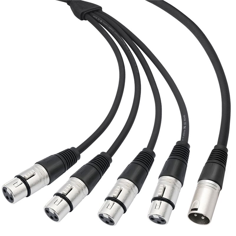 PHILE-3 Pin XLR 1 Male To 4 Fe - огляд і ціна Audio Splitter Y