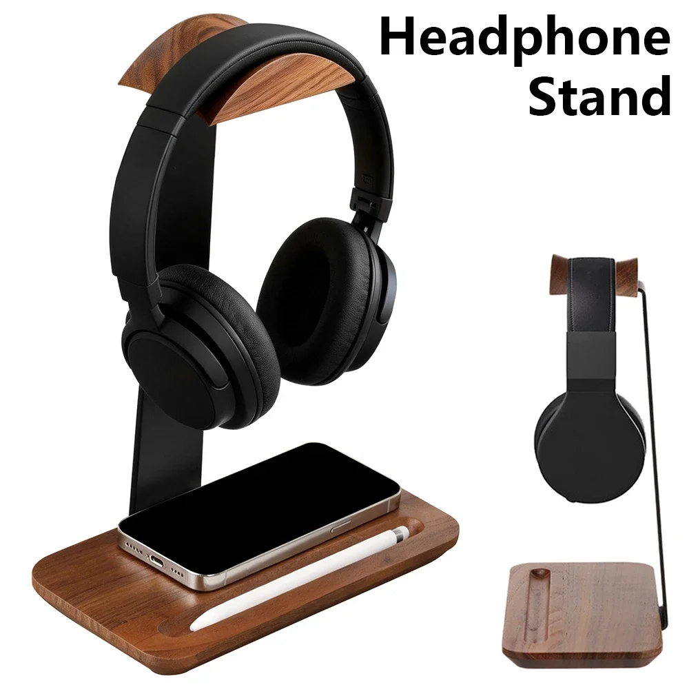 Universal Wood Headphone Stand - огляд і ціна Headphone Stand Desk